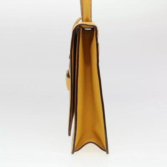 LOEWE Barcelona Hand Bag Leather 2way Yellow - Picture 8 of 15